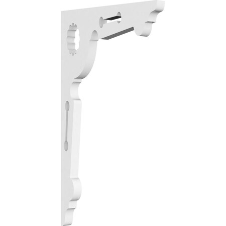 Ekena Millwork Cena Architectural Grade PVC Bracket, 5/8"W X 7"D X 12"H BKTP01X07X12CE